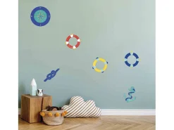 Adhesivo mural - Boya, ancla y brújula