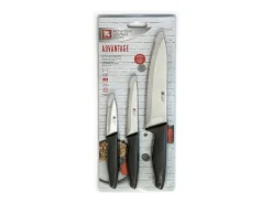 Advantage - Juego de 3 cuchillos : cuchillo de pelar, cuchillo útil y cuchillo cocina