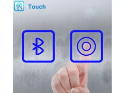 Aica Espejo de baño LED 160×80cm,Bluetooth,Regulación continua,Antivaho