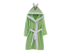 Albornoz de felpa para niños de 1 a 2 años - Verde