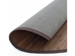 Alfombra 150 cm bambú marrón oscuro