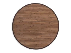 Alfombra 150 cm bambú marrón oscuro