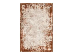 Alfombra abstracta - 120x170cm - naranja, crema - Kuza Border