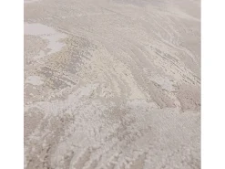 Alfombra abstracta - 160x230cm - beige, gris, plata - Aurora Etch