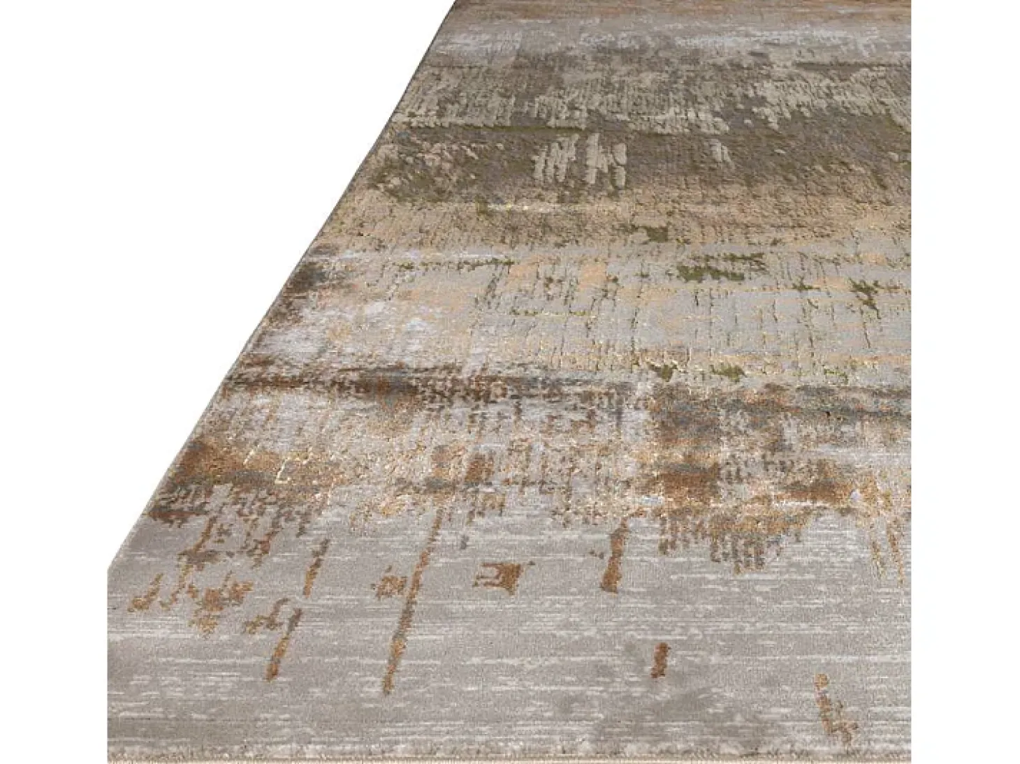 Alfombra abstracta - 160x230cm - dorado, marrón, beige - Aurora Dune