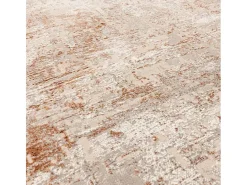 Alfombra abstracta - 160x230cm - naranja, crema - Kuza Border