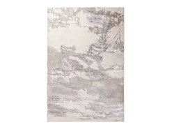 Alfombra abstracta - 120x170cm - plata, crema, gris - Aurora Cloud