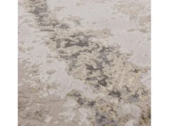 Alfombra abstracta - 200x290cm - oro, gris, beige - Aurora Cliff