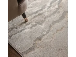 Alfombra abstracta - 120x170cm - oro, gris, beige - Aurora Linea