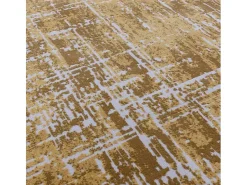 Alfombra abstracta - 160x230cm - oro - Kuza Abstract