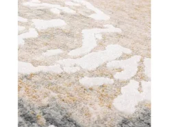 Alfombra abstracta - 200x300cm - gris, crema, oro - Seville Oro