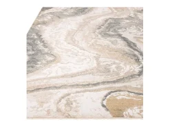 Alfombra abstracta - 200x300cm - gris, crema, oro - Seville Oro