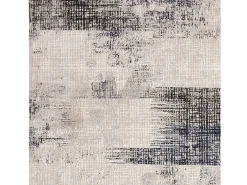 Alfombra abstracta - 200x290cm - azul marino, crema, negro - Kuza Lines