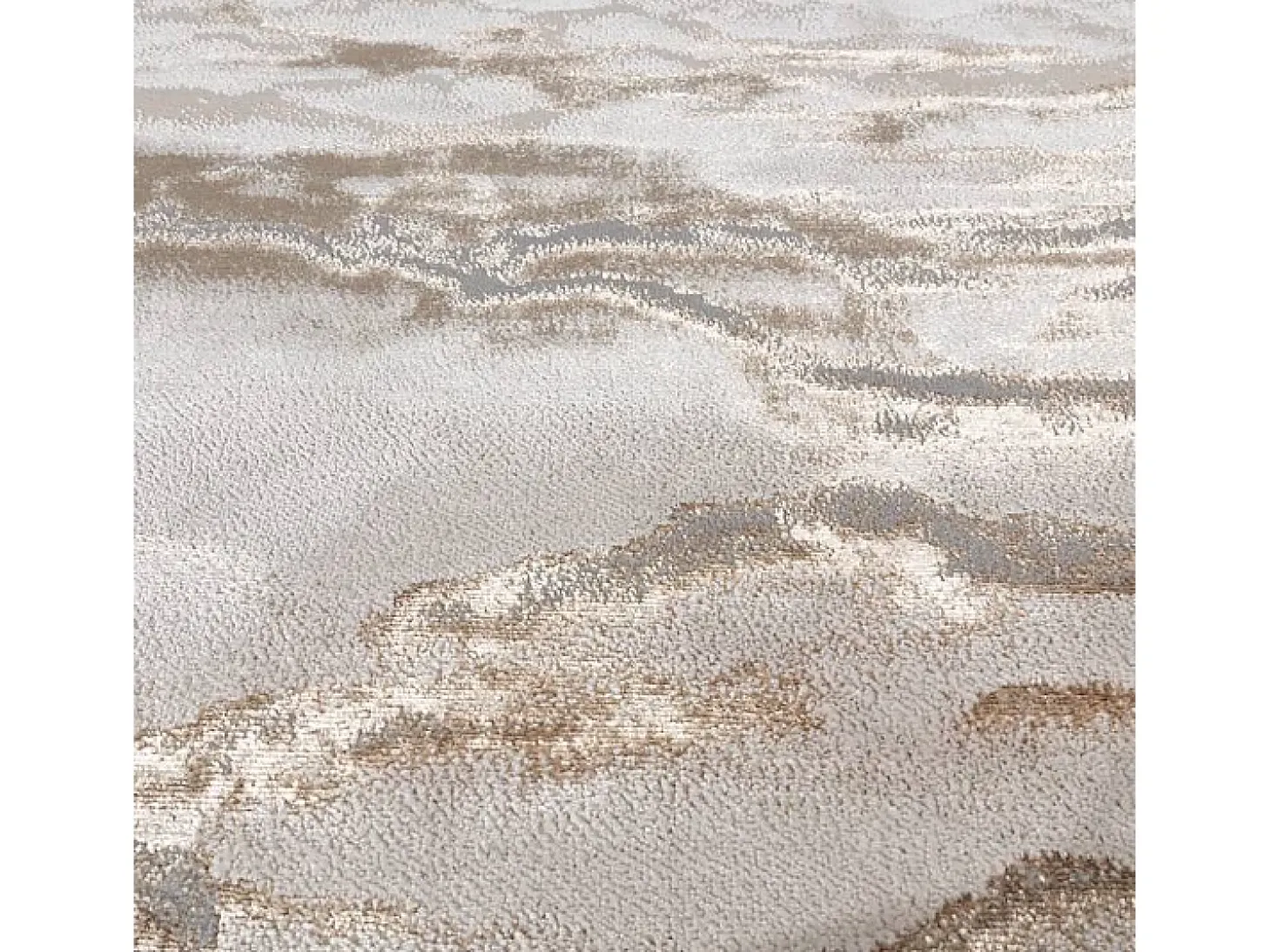 Alfombra abstracta - 200x290cm - oro, gris, beige - Aurora Linea
