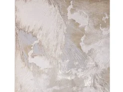 Alfombra abstracta - 200x290cm - beige, gris, plata - Aurora Etch