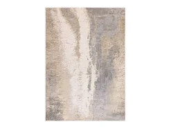 Alfombra abstracta - 160x230cm - oro, gris, beige - Aurora Cliff