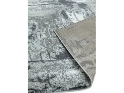 Alfombra abstracta - 120x170cm - gris, blanco, plata, negro - Orion Decor