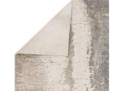 Alfombra abstracta - 120x170cm - oro, gris, beige - Aurora Cliff