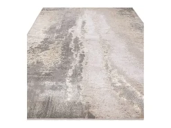 Alfombra abstracta - 120x170cm - oro, gris, beige - Aurora Cliff