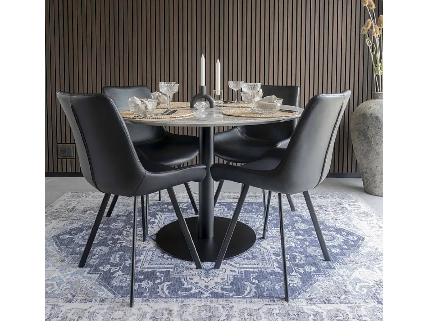 Alfombra azul 160 x 230 cm