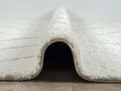 Alfombra Bahar Shaggy patrón triángulos, crema, 240 x 340 cm