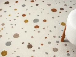 Alfombra Beat Kids Moderna Bebé Niña Niño - Crema - 80x150 cm