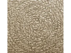 Alfombra beige ZIZUR 240x240 cm efecto yute para interior y exterior