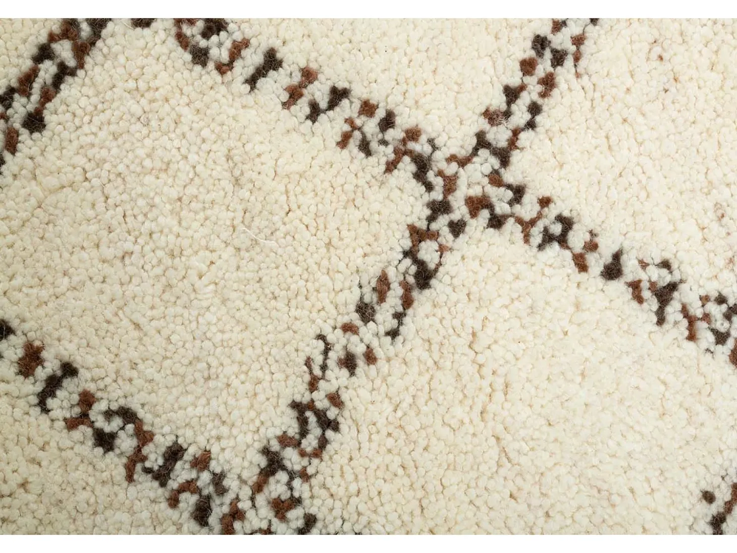 Alfombra bereber Marmoucha tejida a mano 190x290 cm Negro/Blanco Marmoucha