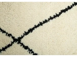 Alfombra bereber Marmoucha tejida a mano 190x290 cm Negro/Blanco Marmoucha