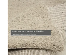 Alfombra bereber tejida a mano con lana 120x180 cm Arena Taza Royal