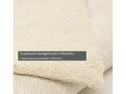 Alfombra bereber tejida a mano con lana 90x160 cm Blanco Taza Royal