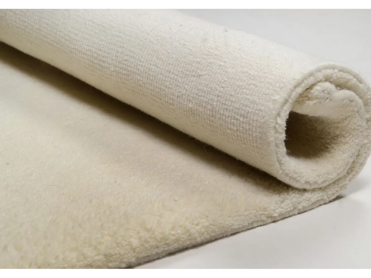 Alfombra bereber tejida a mano con lana 150x150 cm Blanco Imaba Super