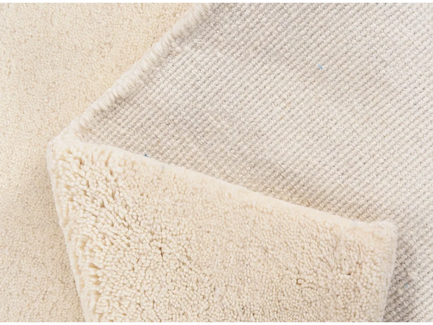 Alfombra bereber tejida a mano con lana 60x90 cm Blanco Maloronga