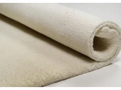 Alfombra bereber tejida a mano con lana 250x250 cm Blanco Imaba Super