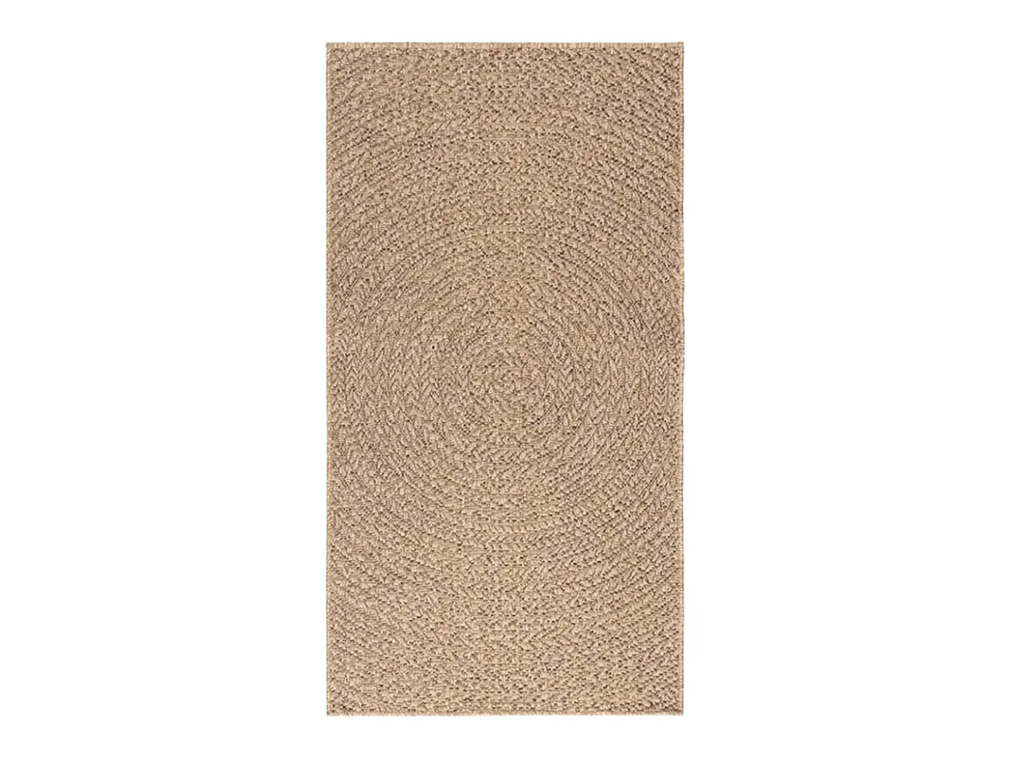 Alfombra con aspecto de yute interior y exterior 80x150 cm