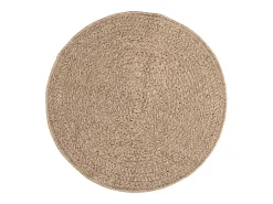 Alfombra con aspecto de yute interior y exterior 90 cm