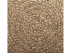 Alfombra con aspecto de yute interior y exterior 120 cm