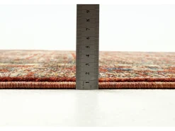 Alfombra con bordes de estilo oriental 60x130 cm Rojo Multi Beatrice