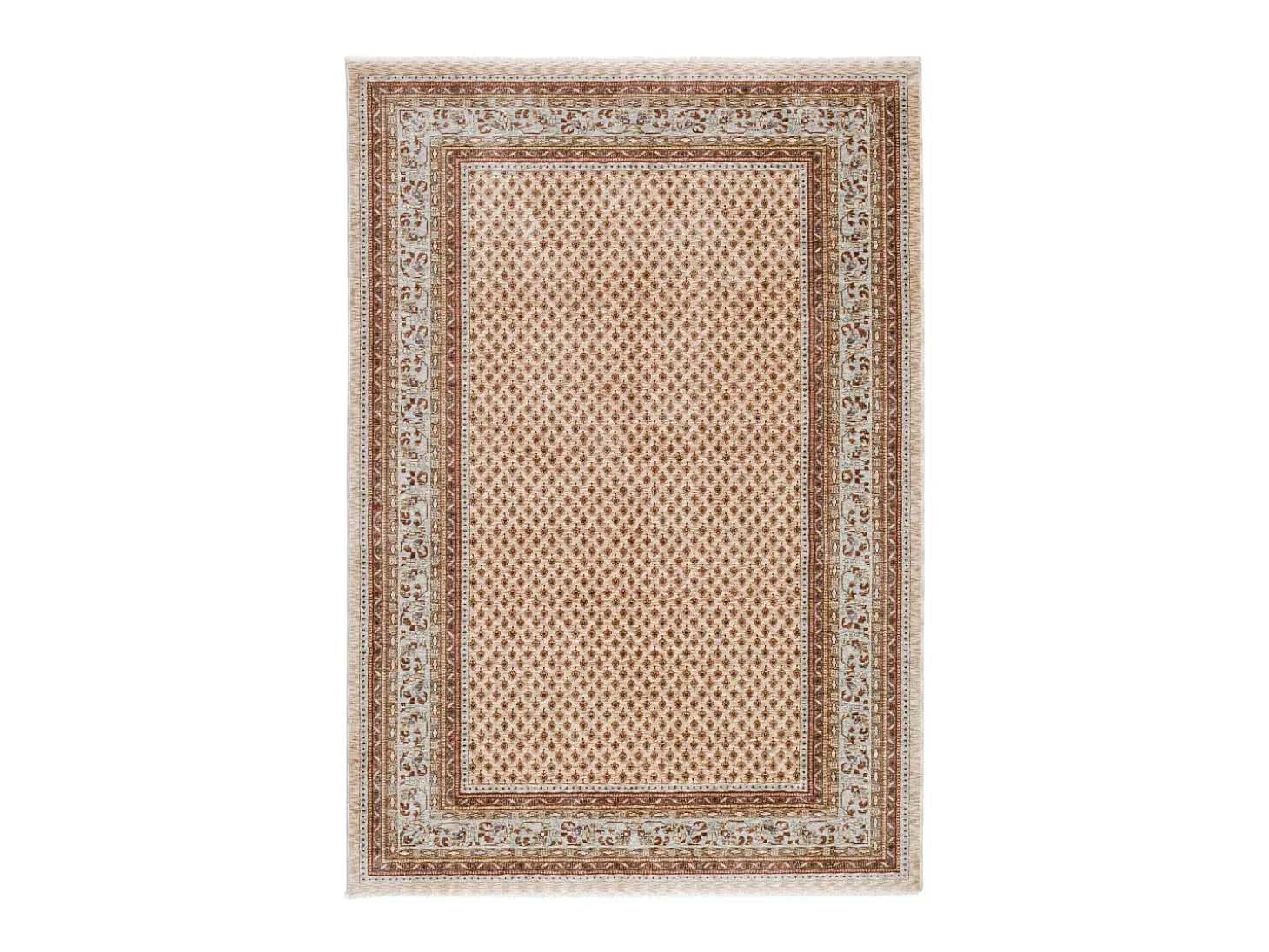 Alfombra con bordes de estilo oriental 180x280 cm Beige multi Beatrice
