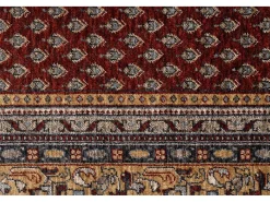 Alfombra con bordes de estilo oriental 40x60 cm Rojo Multi Beatrice