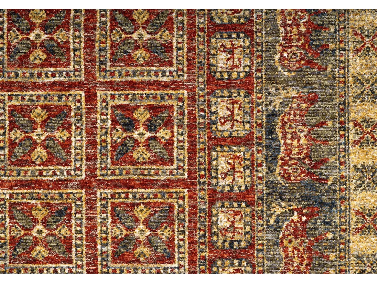 Alfombra con bordes de estilo oriental 120x180 cm Rojo Multi Beatrice