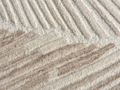 Alfombra con relieve 100% lana hecha a mano - 160 x 230 cm - 2200g/m2 - Marfil - SERAPHINA