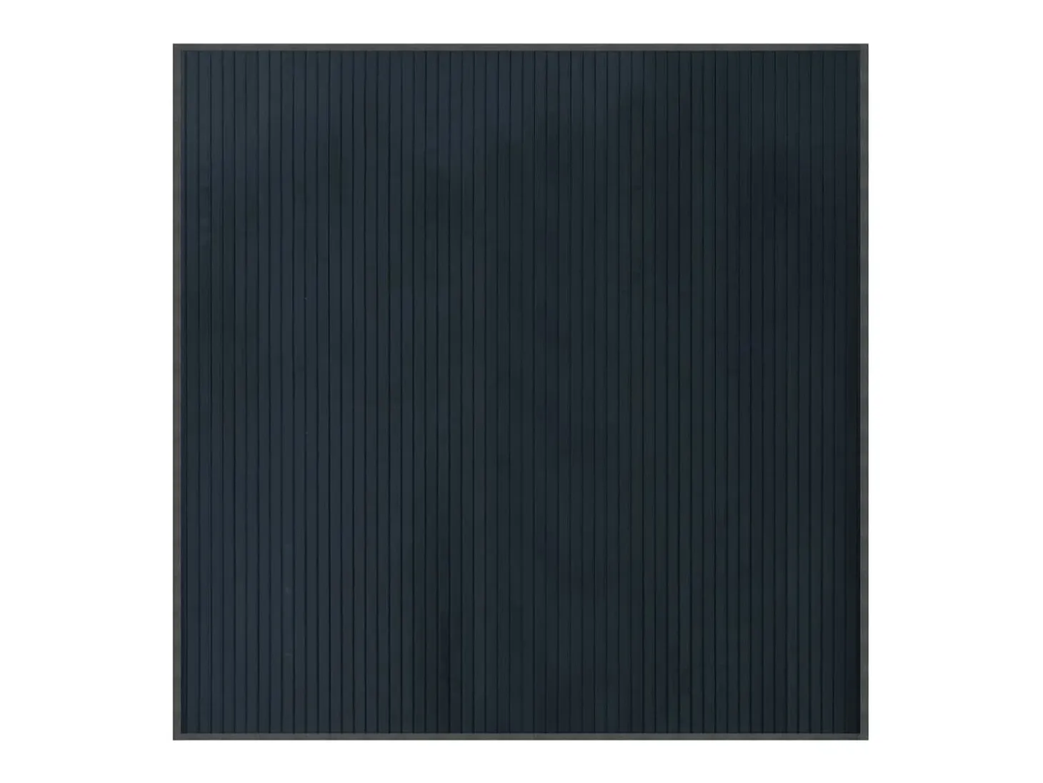 Alfombra cuadrada bambú gris 100x100 cm