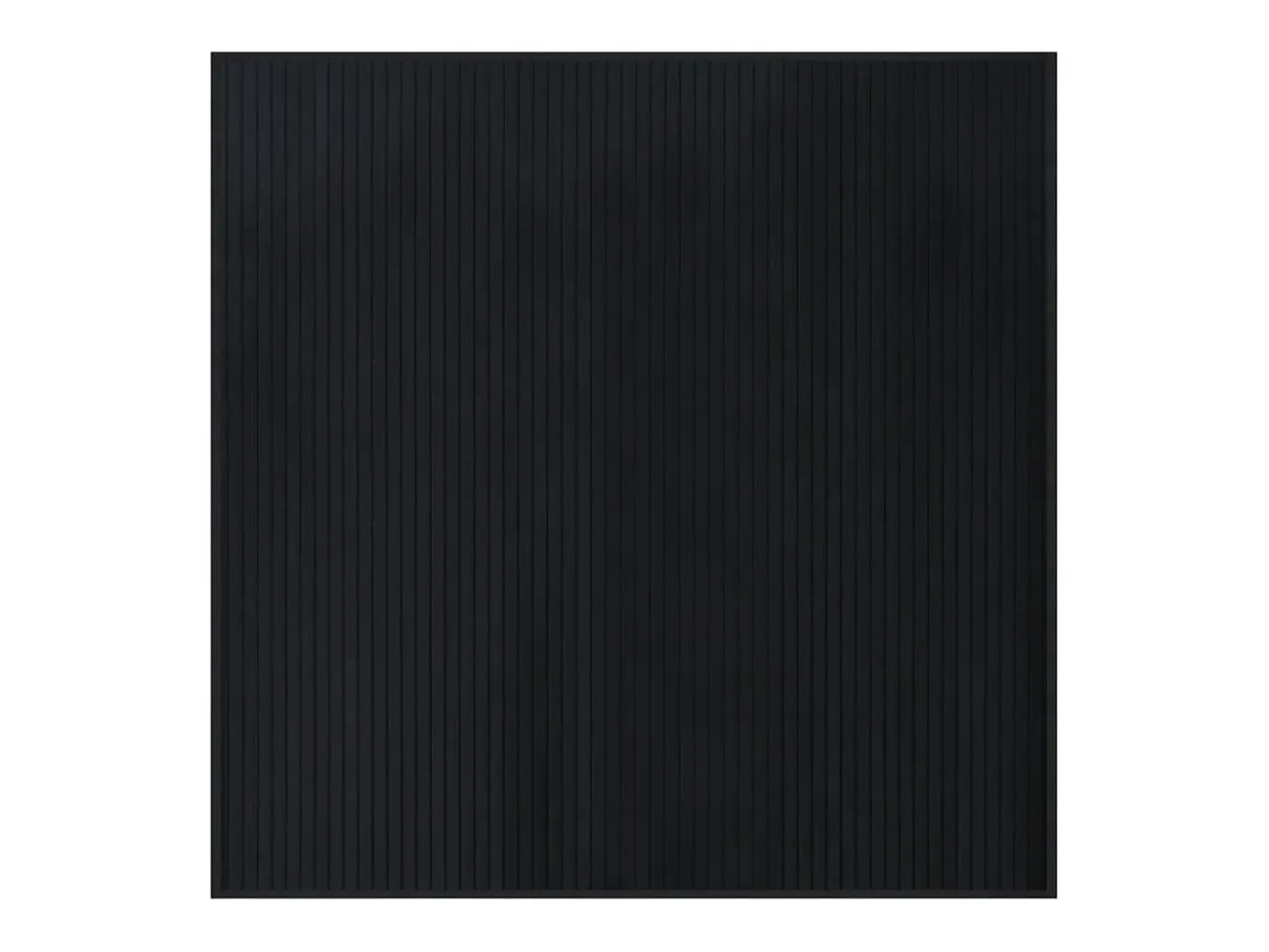 Alfombra cuadrada bambú negro 100x100 cm