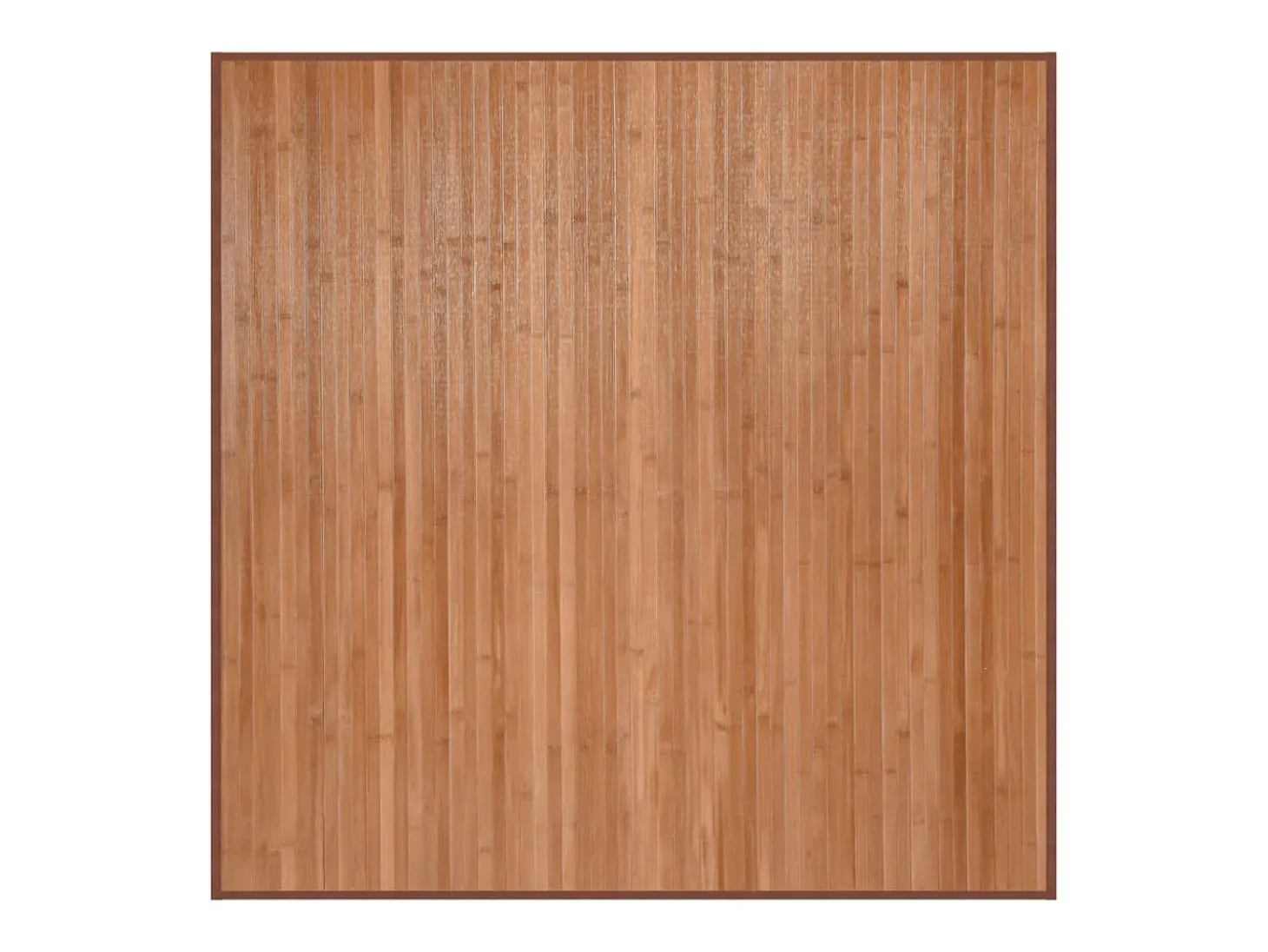 Alfombra cuadrada natural 100x100 cm bambú