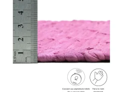 Alfombra de algodón tejida a mano y reversible 160x230 cm Fuchisa Happy Cotton