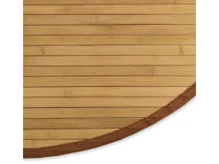 Alfombra de bambú marrón, 120 cm