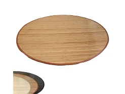 Alfombra de bambú marrón, 120 cm