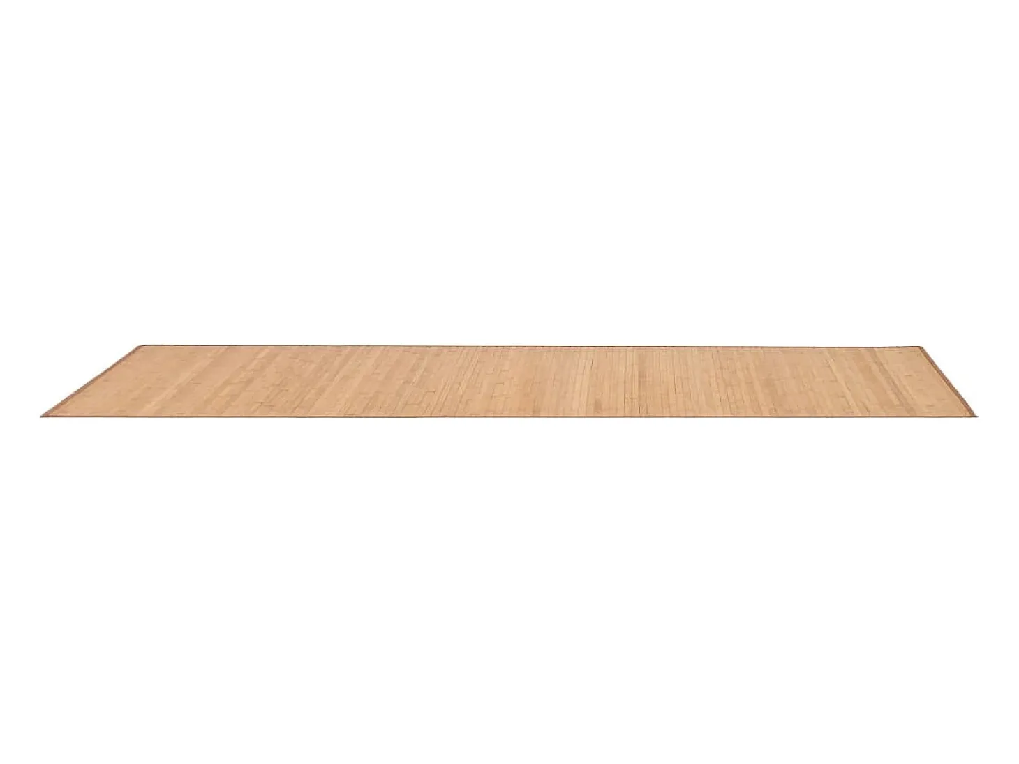 Alfombra de bambú marrón 80x300 cm