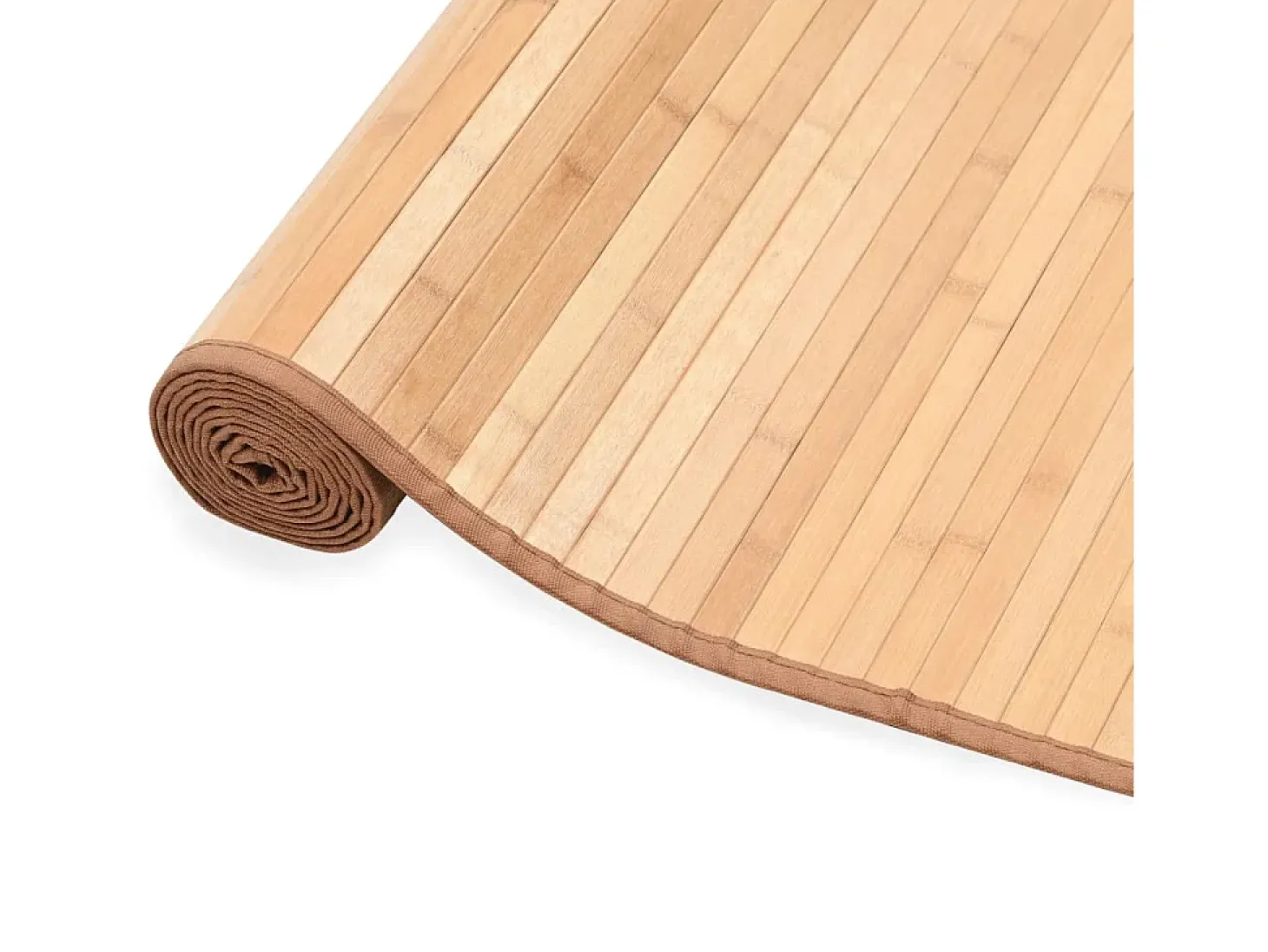 Alfombra de bambú marrón 80x300 cm